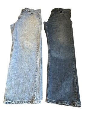 Men’s Jeans Bundle 36x30 36x32 Chaps Slim Straight Member’s Mark Distressed